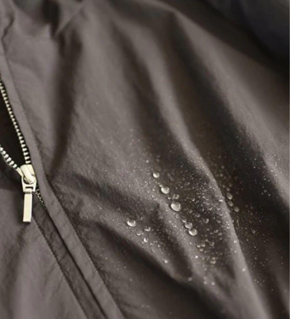 【美品】アワーホーム　撥水素材のダブルジップコート