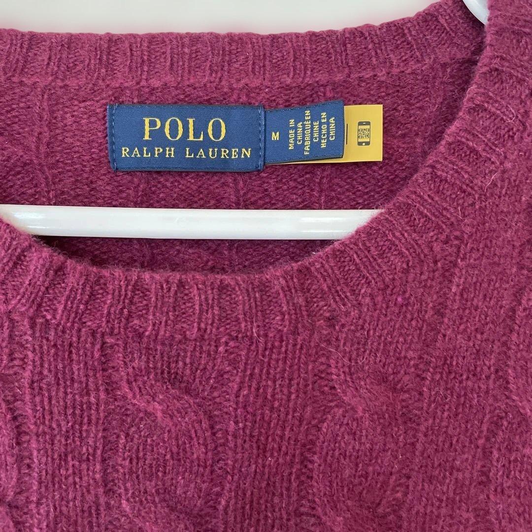 Ralph Lauren カシミアケーブルニットセーター M