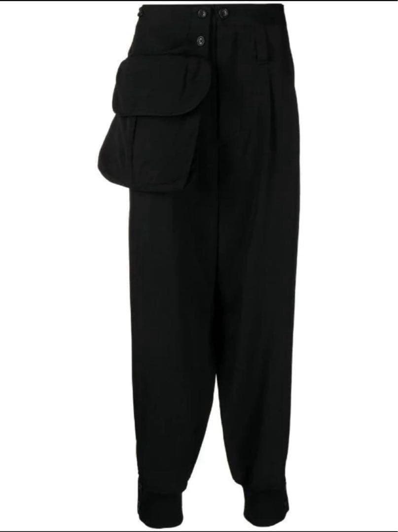 バッグ付きパンツ（サスペンダー付き）　ヨウジヤマモトプールオム