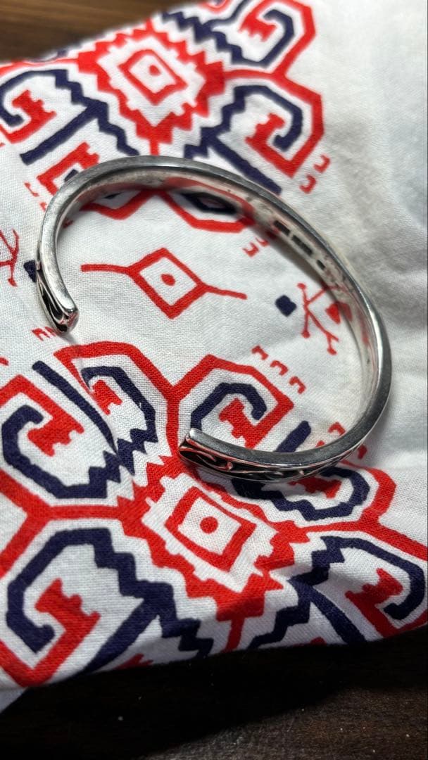 AQUA SILVER シルバー925 波　トライバル　バイカー SV925