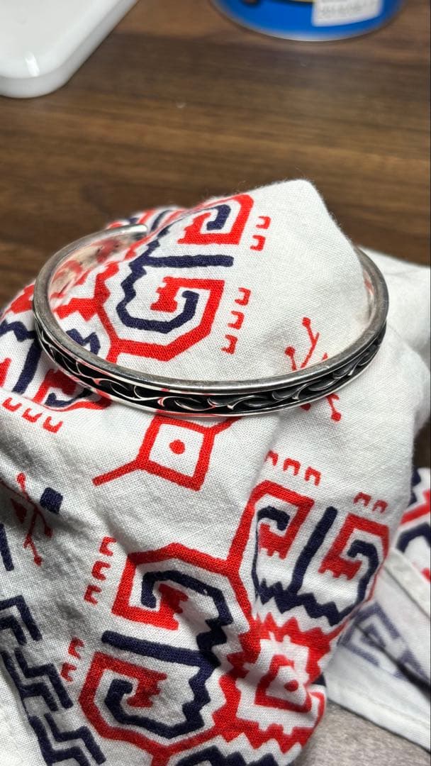 AQUA SILVER シルバー925 波　トライバル　バイカー SV925