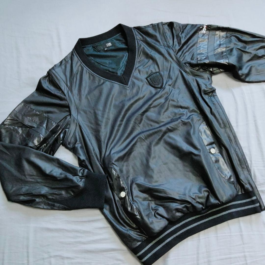 23区SPORT　メンズ　Vネック ジャンパー　ベスト　2way　ブラック　M