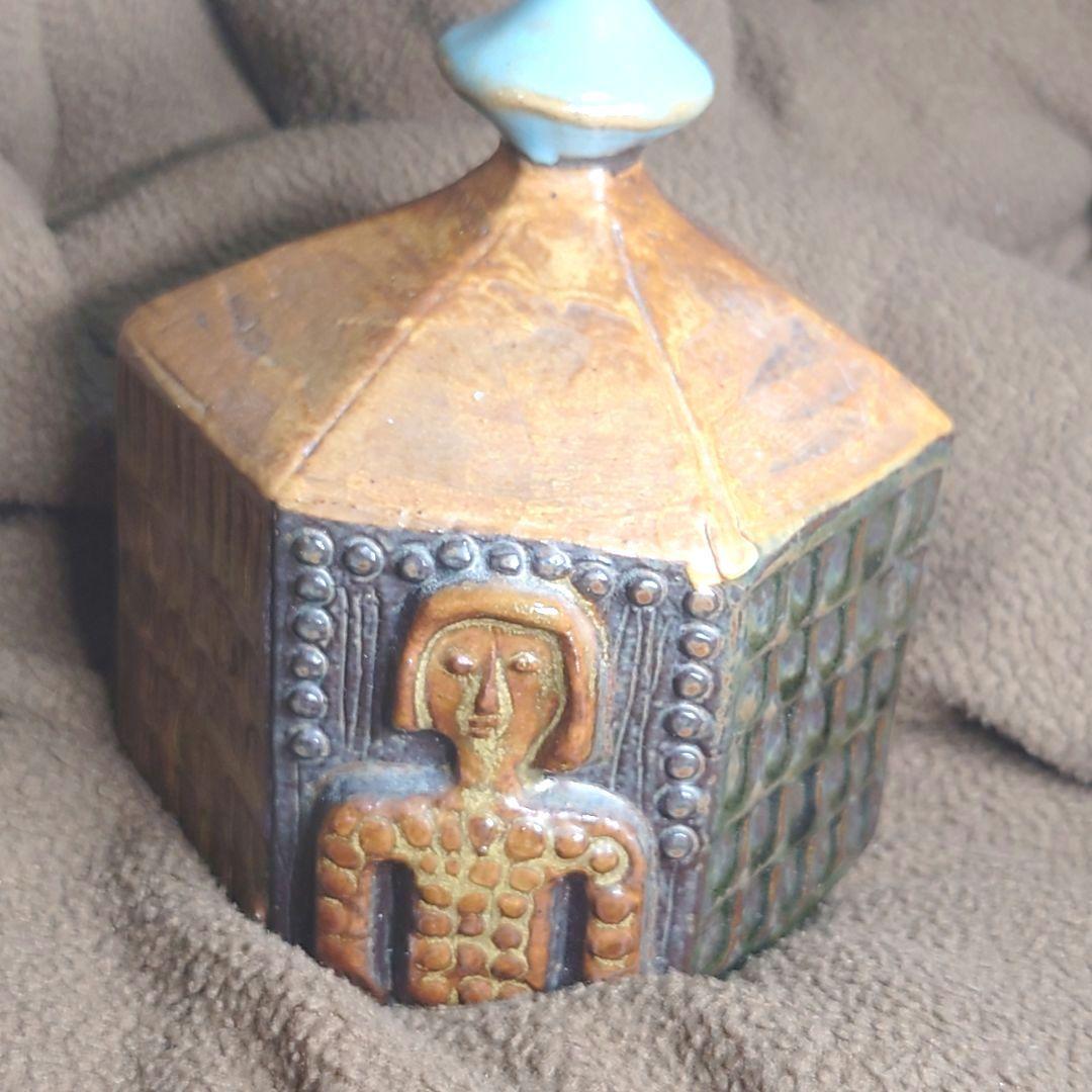 グスタフスベリ★バーティル・ヴァリーン六角形の家★北欧陶器オブジェ送料無料