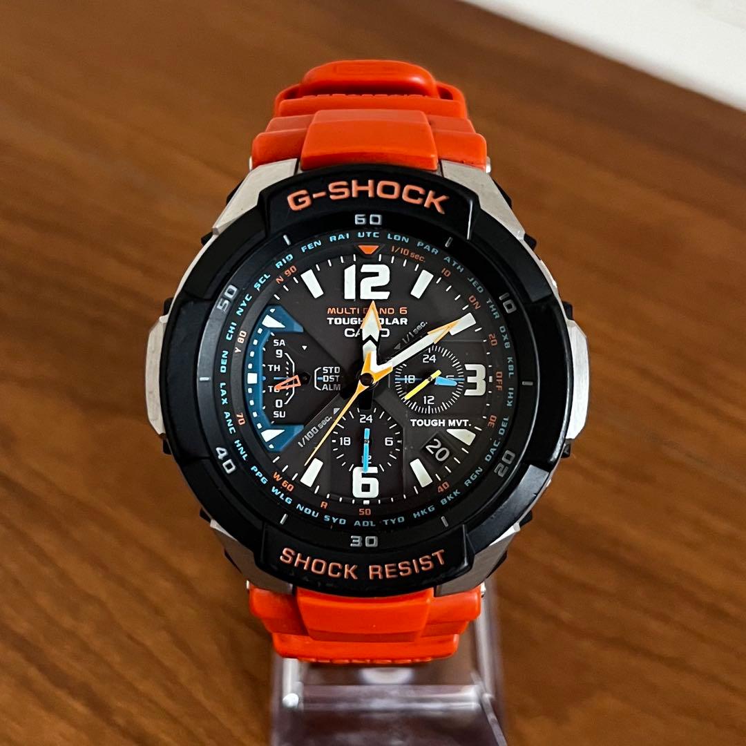 美品 G-SHOCK GW-3000M スカイコクピット ブラック 電波ソーラー