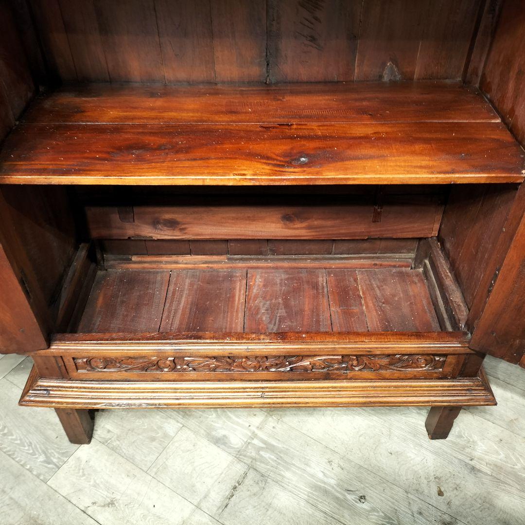 M●年始Sale東名 総無垢　アンティークキャビネット　アジアン　什器