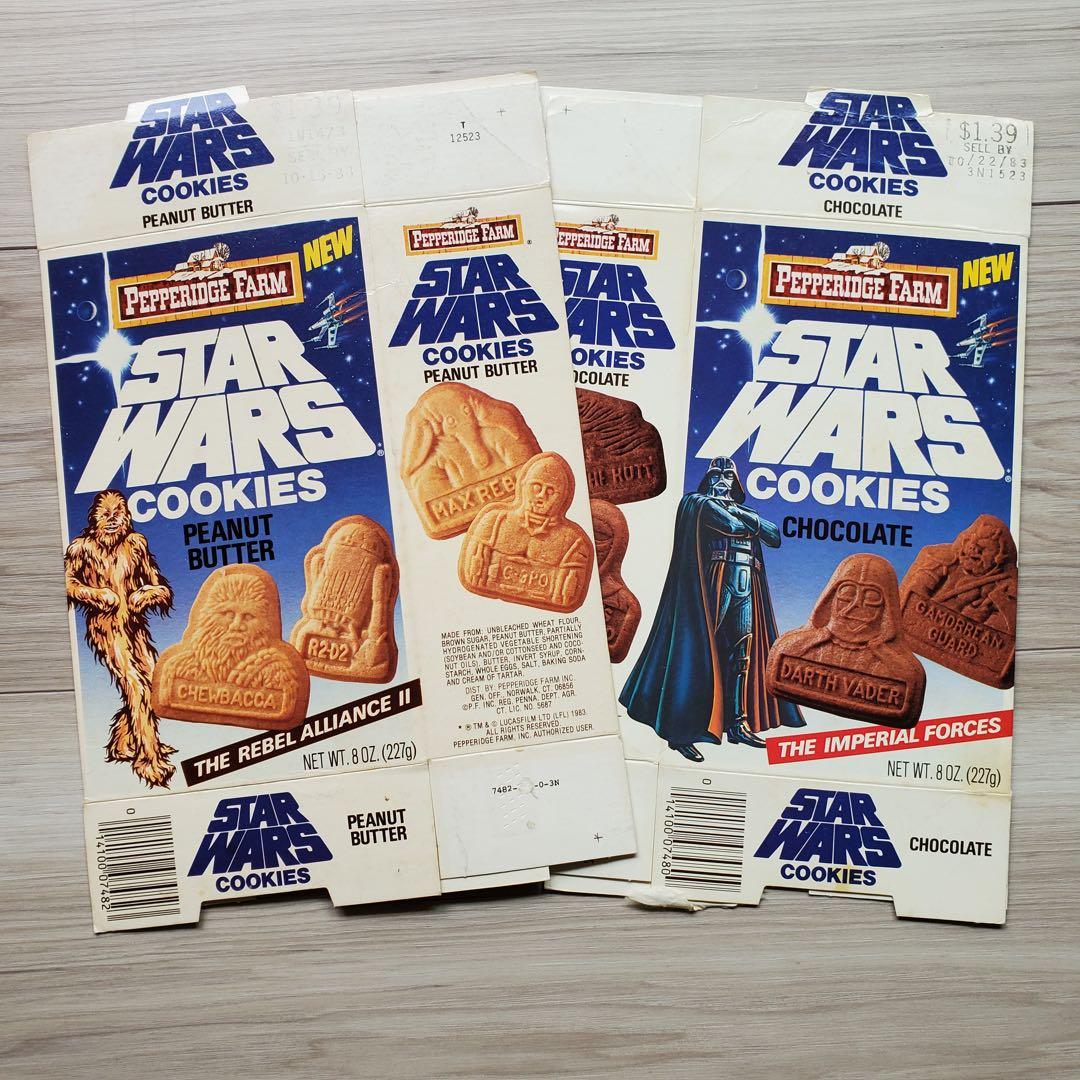 レア STAR WARS アメリカ ペパリッジファーム クッキー空き箱