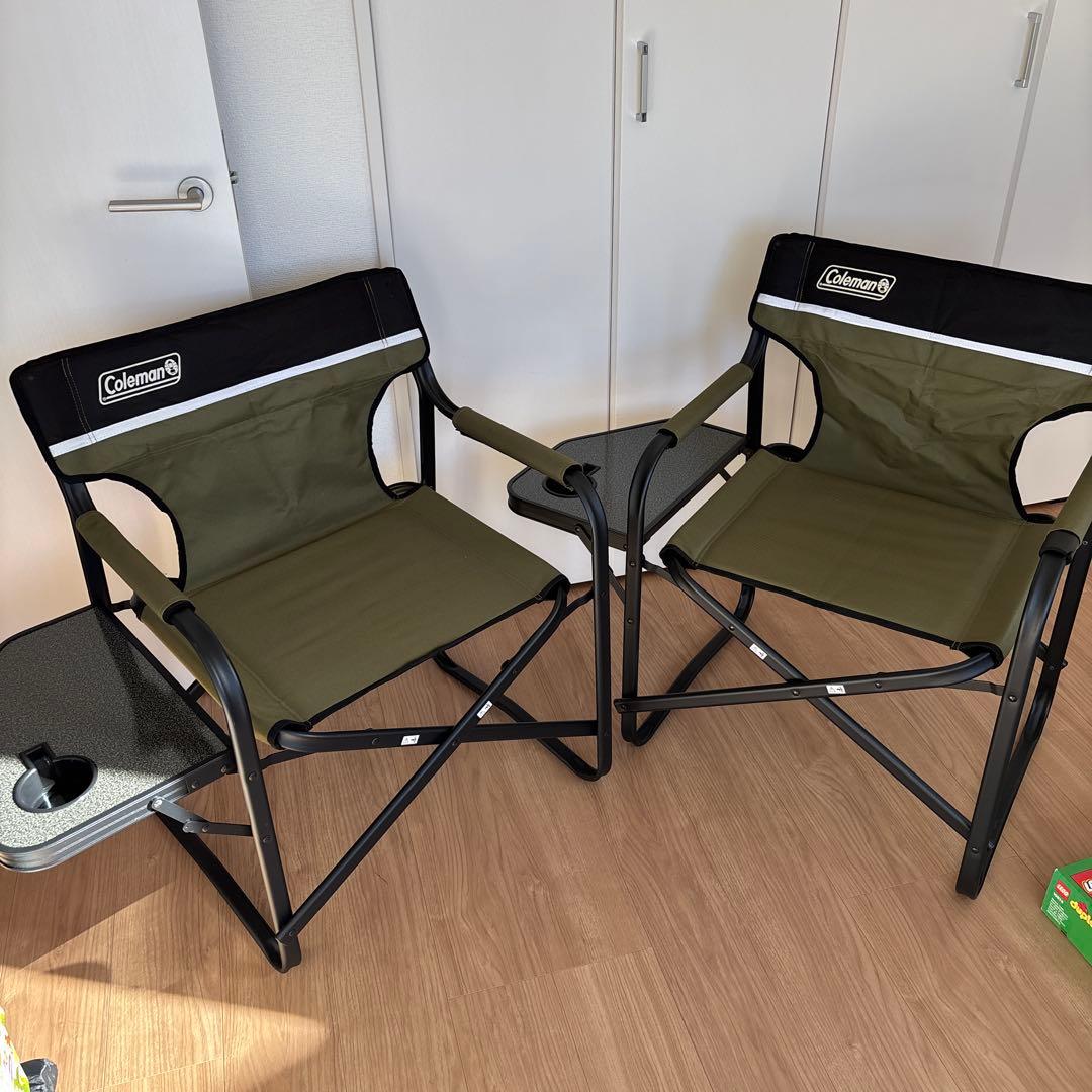 コールマン(Coleman) チェア サイドテーブル付デッキチェア 折り畳み