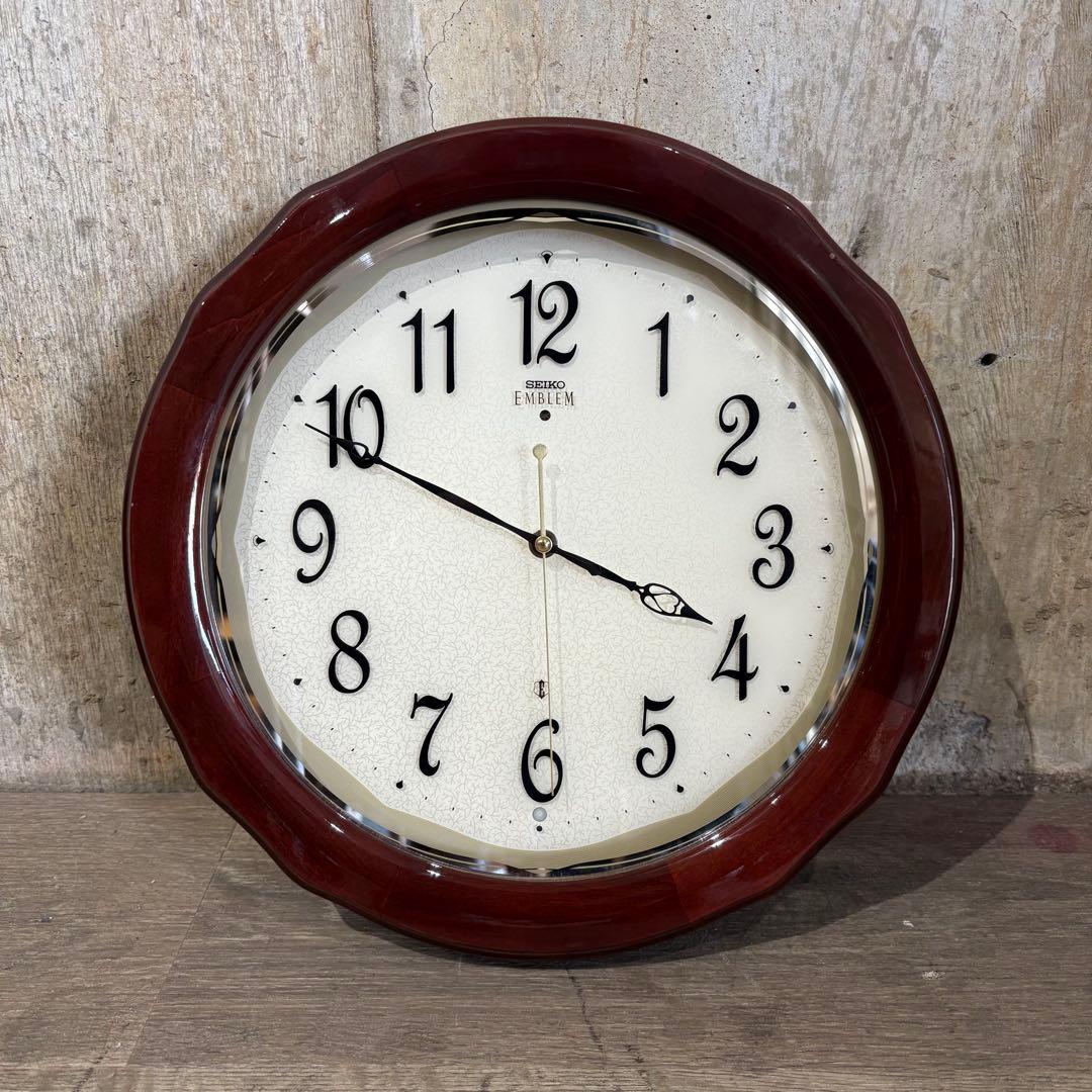 SEIKO EMBLEM 壁掛時計　電波時計　HS521B