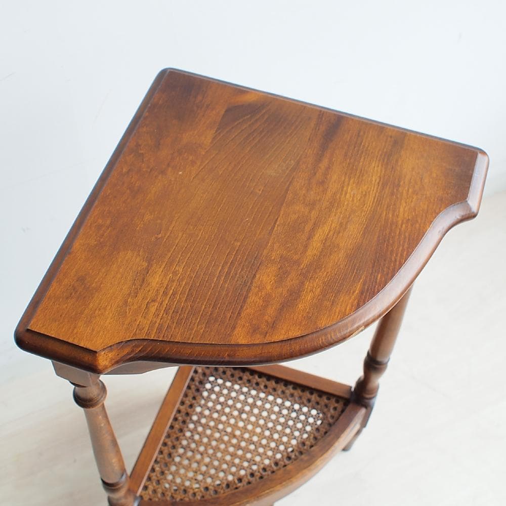 90s カリモク コロニアル コーナー 花台 フラワースタンド ZR24035