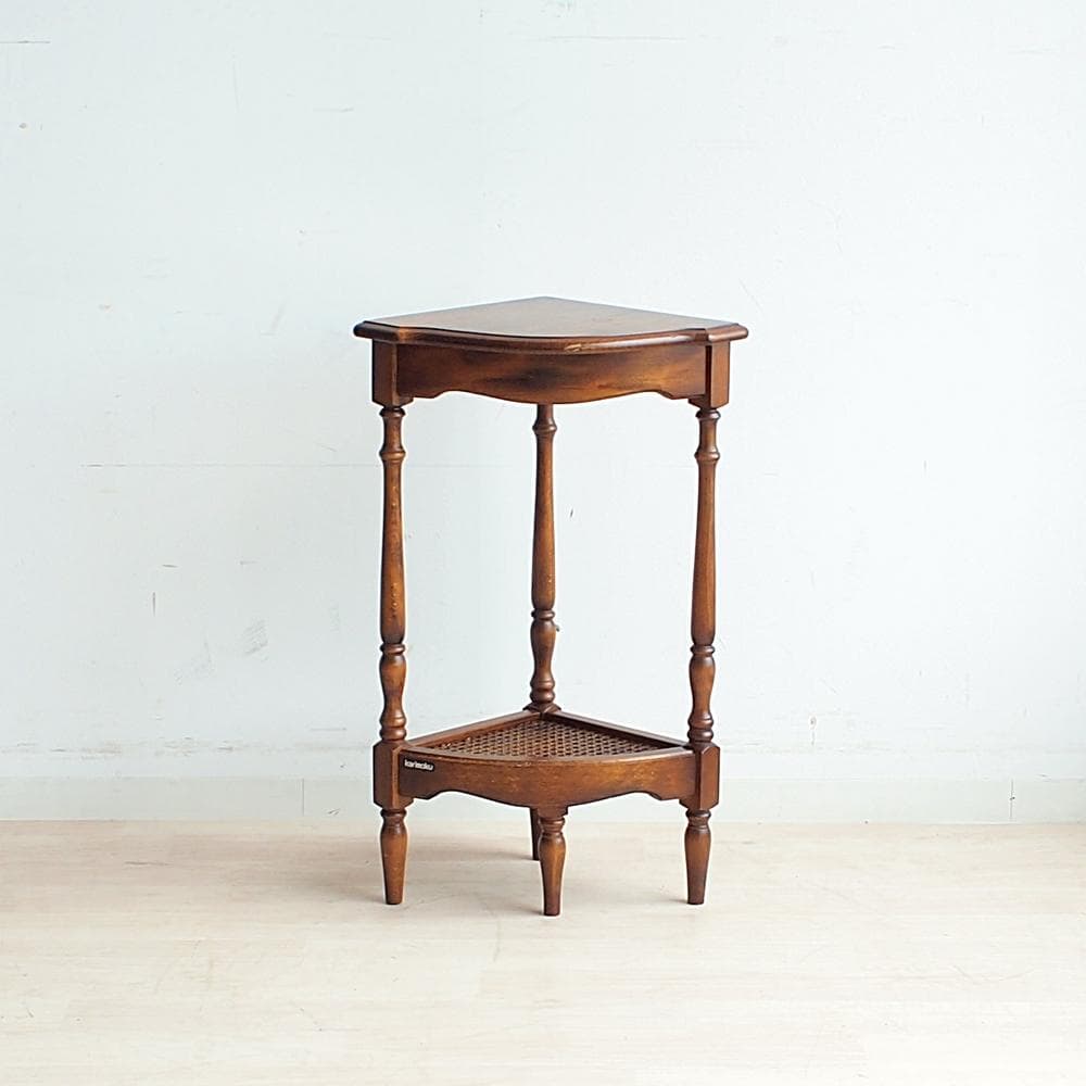 90s カリモク コロニアル コーナー 花台 フラワースタンド ZR24035