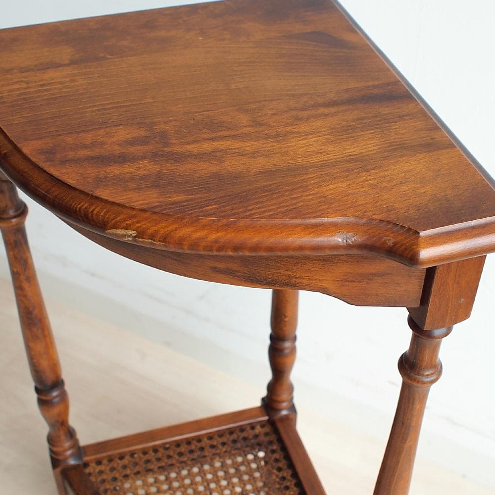 90s カリモク コロニアル コーナー 花台 フラワースタンド ZR24035