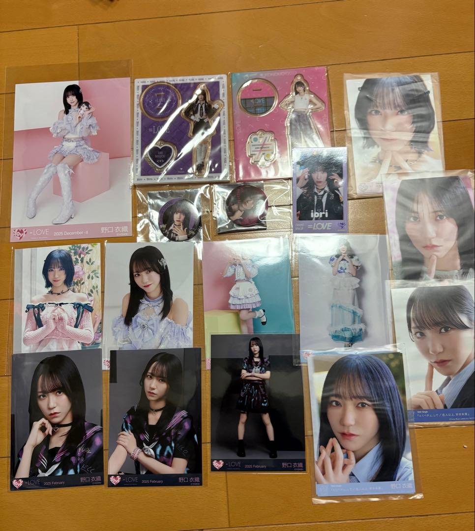 ゆ*う様 イコラブ　野口衣織 生写真　アクスタ　生写真　缶バッジ　アクスタ　セッ