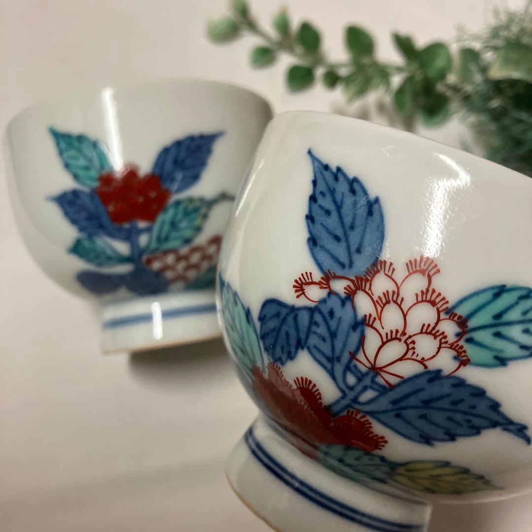 色鍋島焼　人間国宝十二代　今泉今右衛門窯　錦藤袴絵茶器セット急須湯呑5客　有田焼