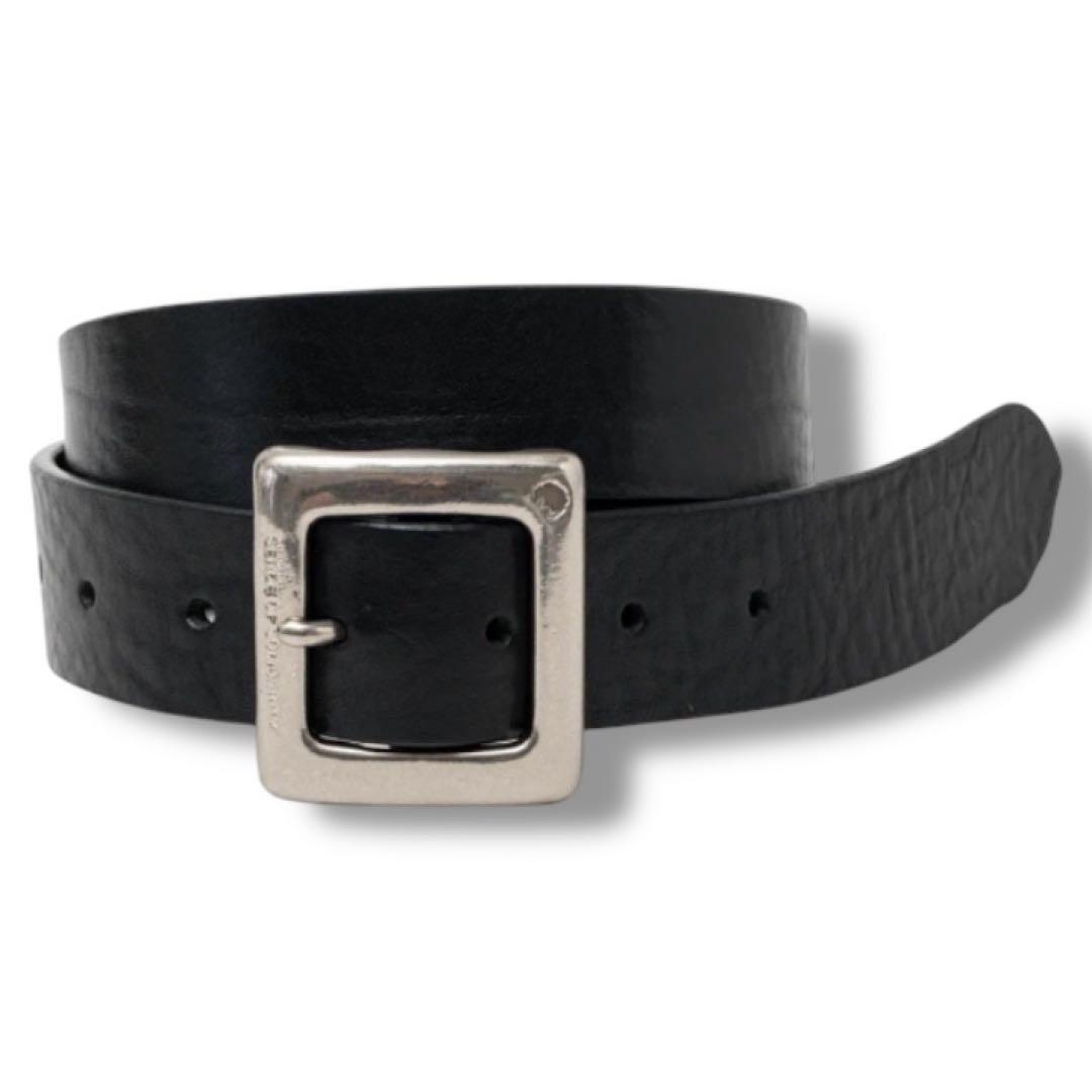 【新品未使用・タグ付】RATS レザーベルト 黒銀Ｌ 107cm キムタク 長瀬