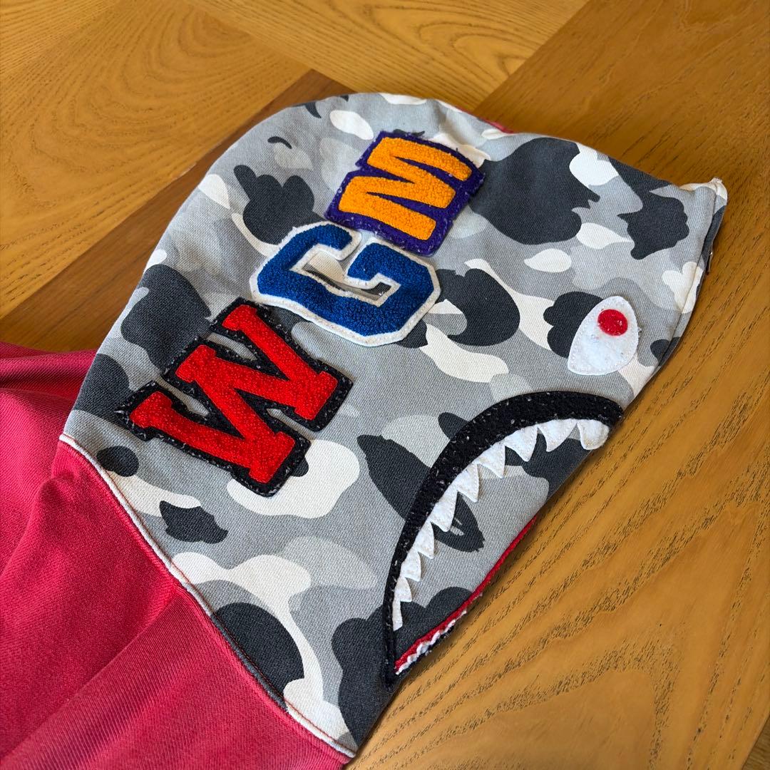 フェード　アベイシンクエイプ　シャークパーカー 赤 XL vintage