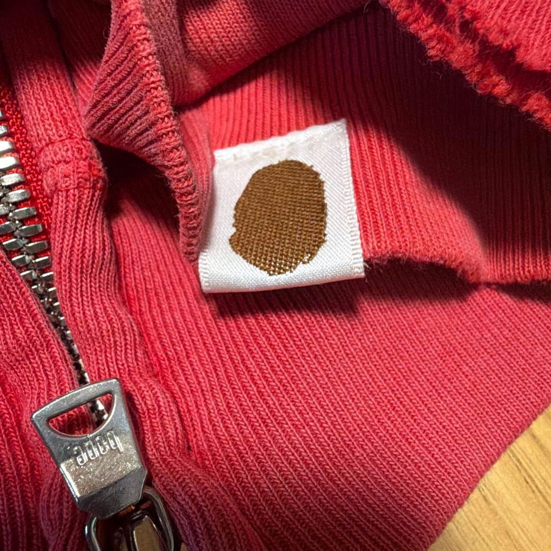フェード　アベイシンクエイプ　シャークパーカー 赤 XL vintage