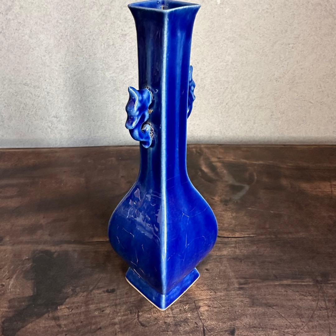 花瓶　官窯　青釉　花入　宋代　中国美術　古美術　中国古玩　骨董