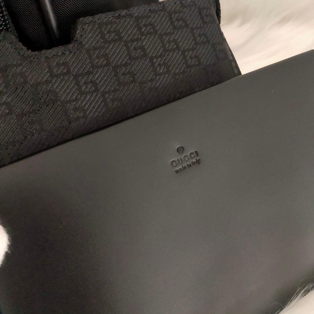 GUCCI グッチ ナイロン レザー ボストンバッグ カメラバッグ 2way