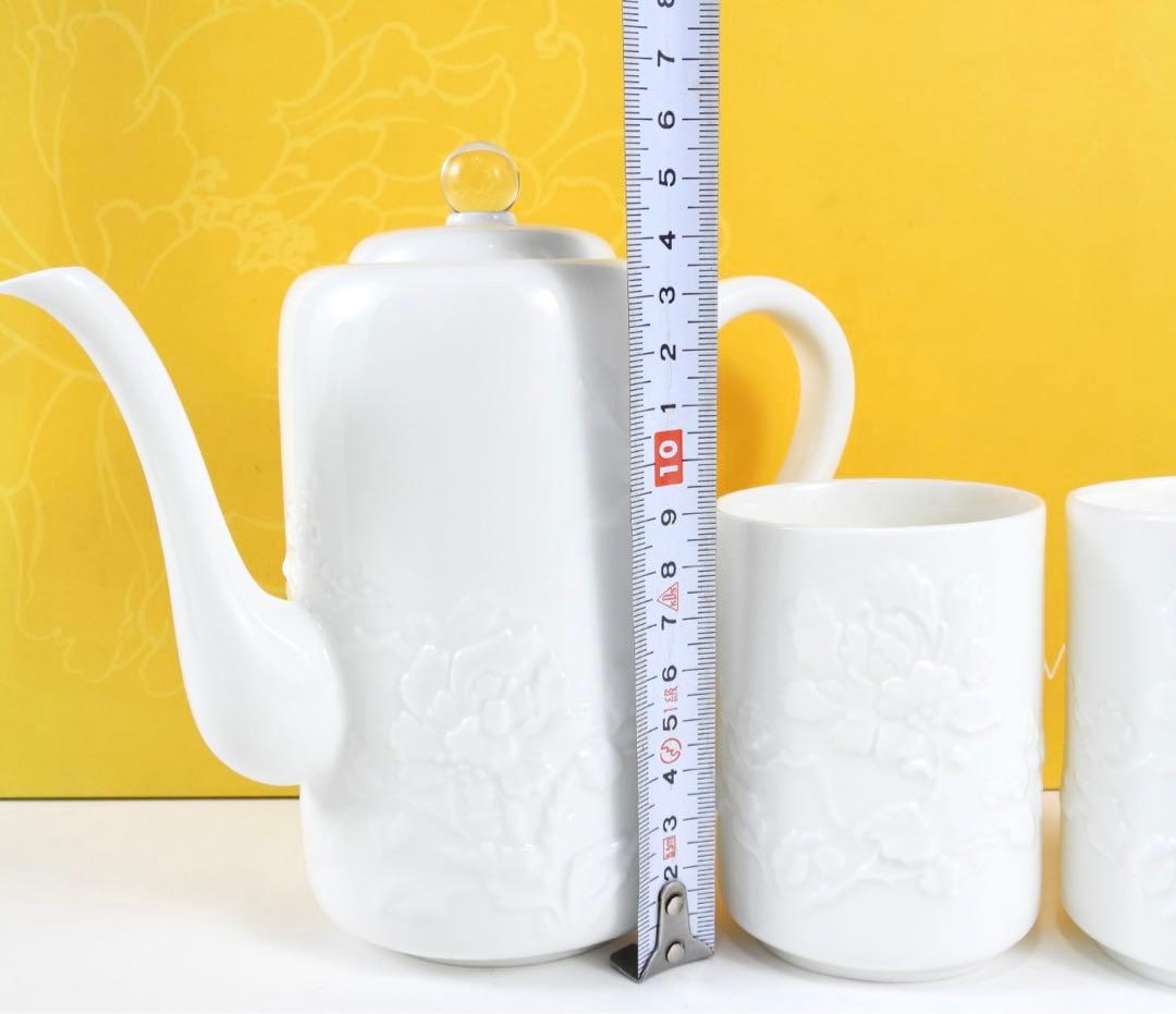 LIULI LIVING レジャー四季 ポット&カップセット 四季の花彫り