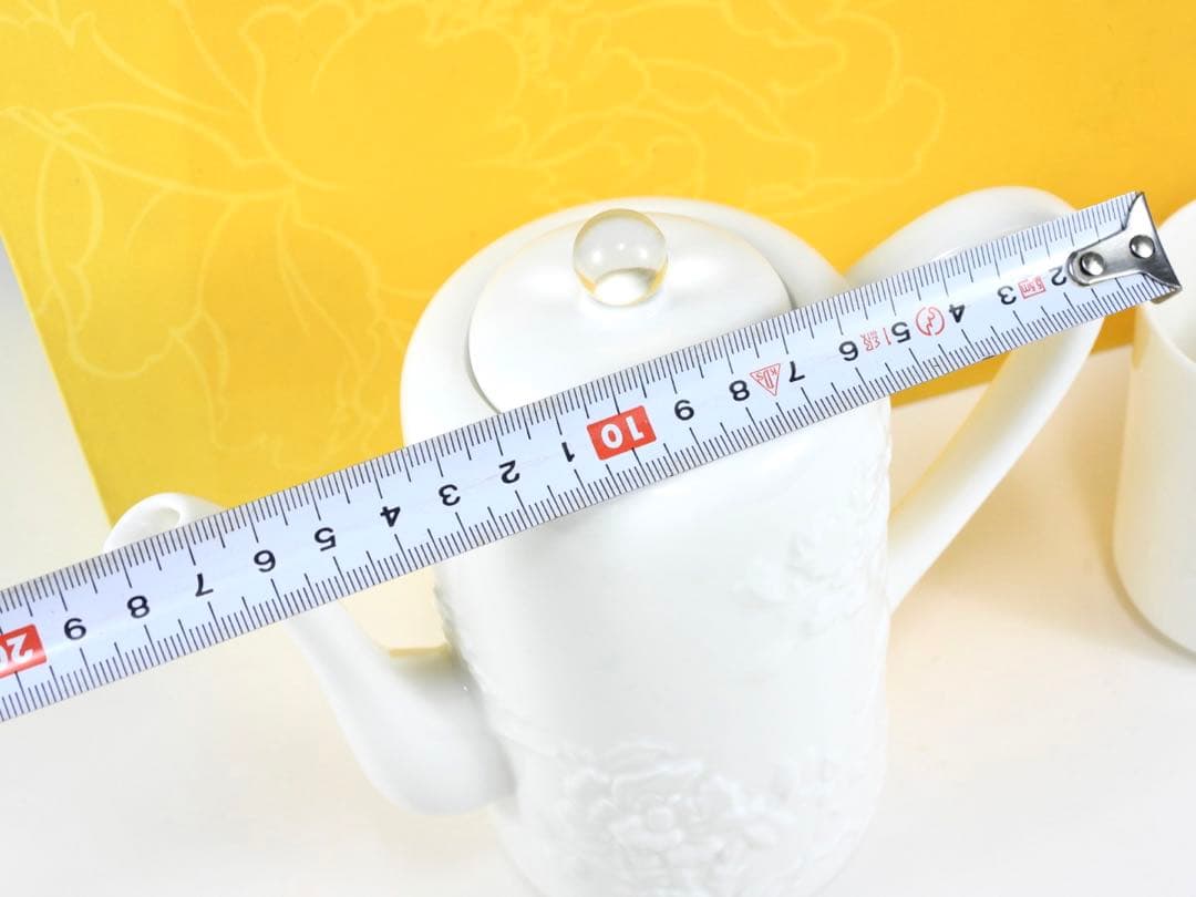 LIULI LIVING レジャー四季 ポット&カップセット 四季の花彫り