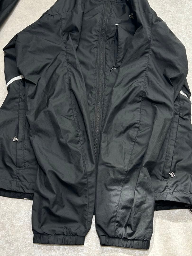 美品 セットアップ adidas ナイロン 上下 ジャケット パンツ S