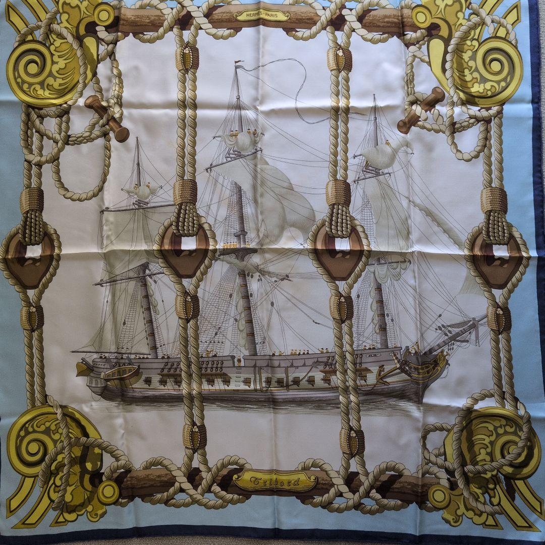 ヴィンテージ HERMÈS エルメス Tribord スカーフ