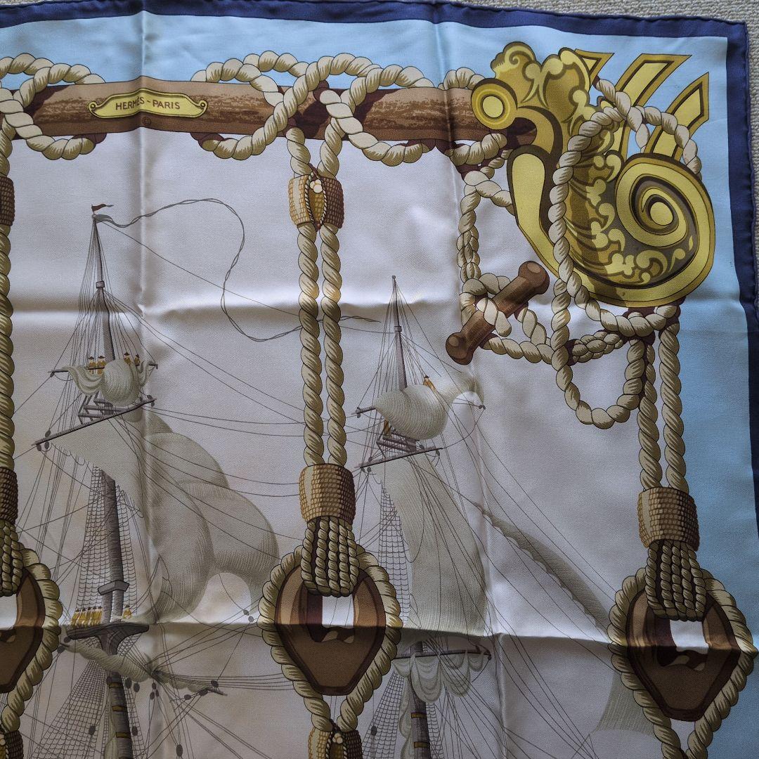 ヴィンテージ HERMÈS エルメス Tribord スカーフ