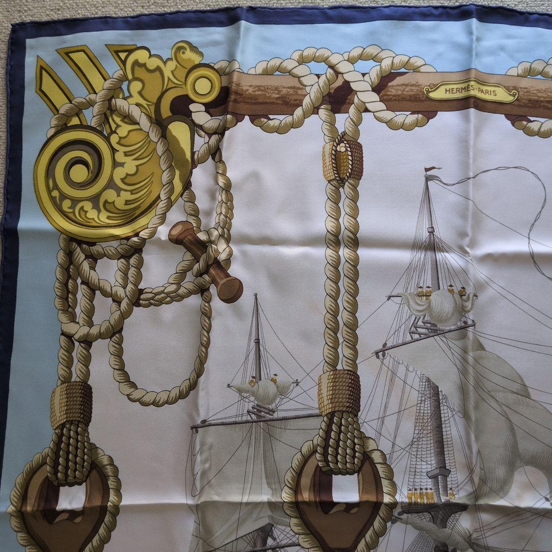 ヴィンテージ HERMÈS エルメス Tribord スカーフ