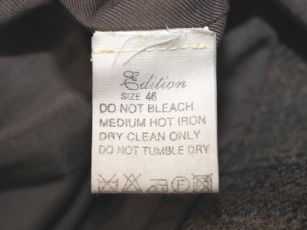 ヴィンテージ07AWアーカイブ ヴェロニクブランキーノ 比翼ツイードコート46