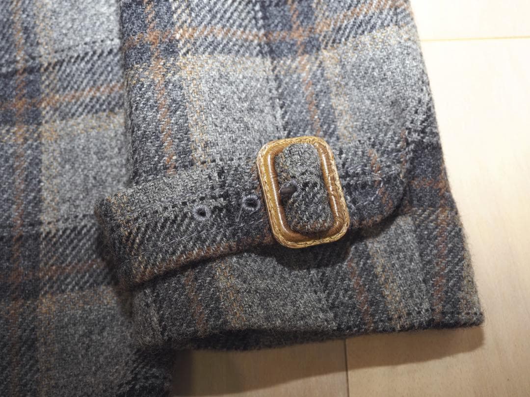 ヴィンテージ07AWアーカイブ ヴェロニクブランキーノ 比翼ツイードコート46