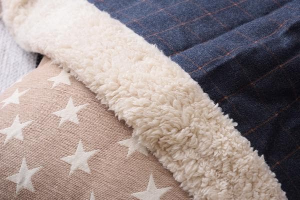 おしゃれ ふかふか かわいい 長方形 ポケット付 こたつ布団 ネイビー