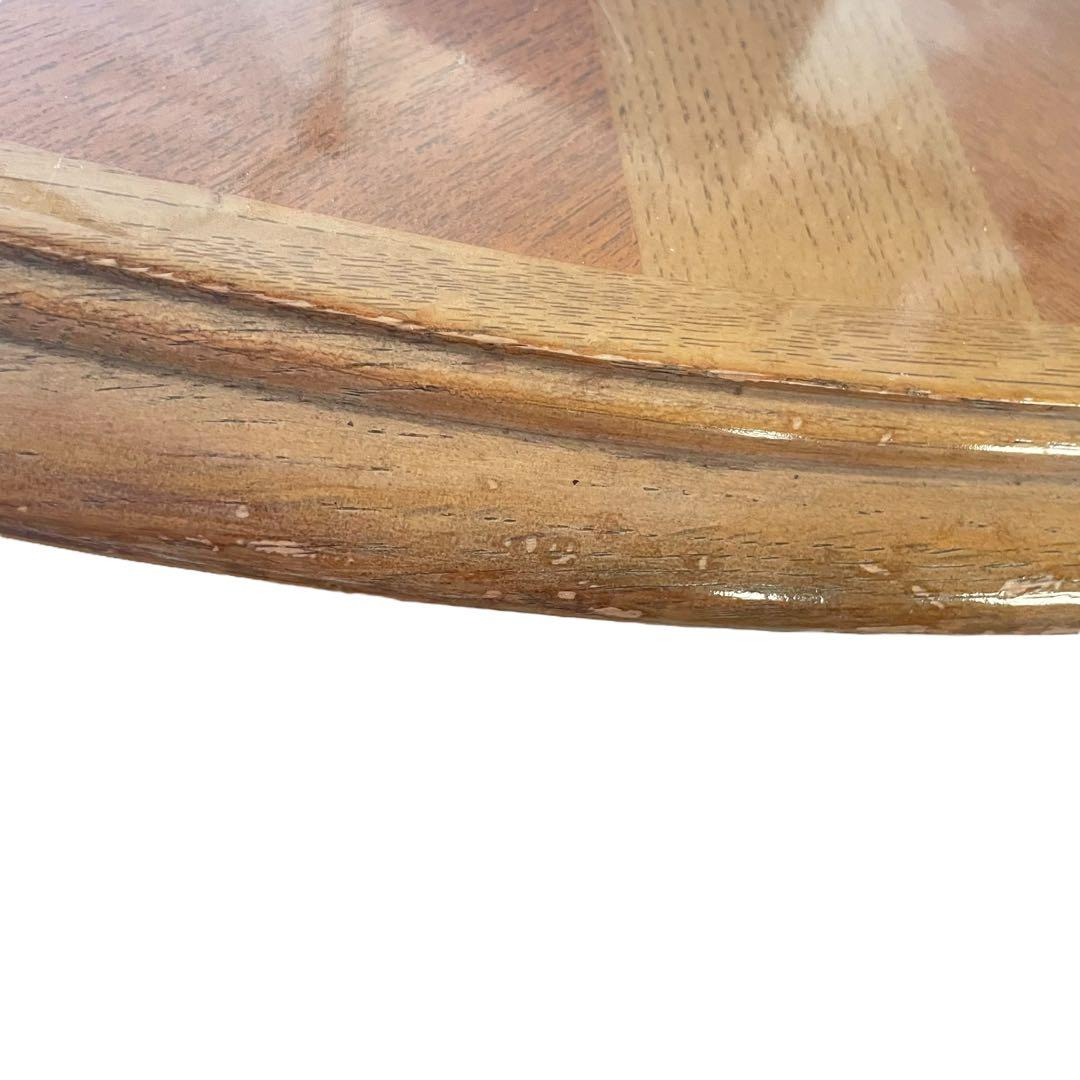 HR221 【希少ビンテージ】maruni 美しい螺旋柱　カービング　テーブル