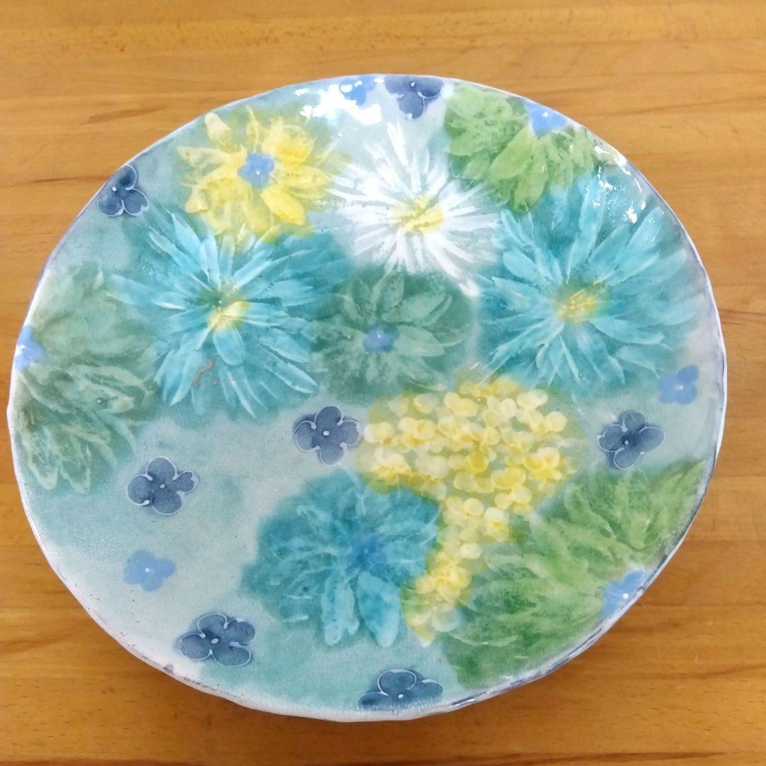 ゆずりは工房　花緑彩　大皿　盛皿