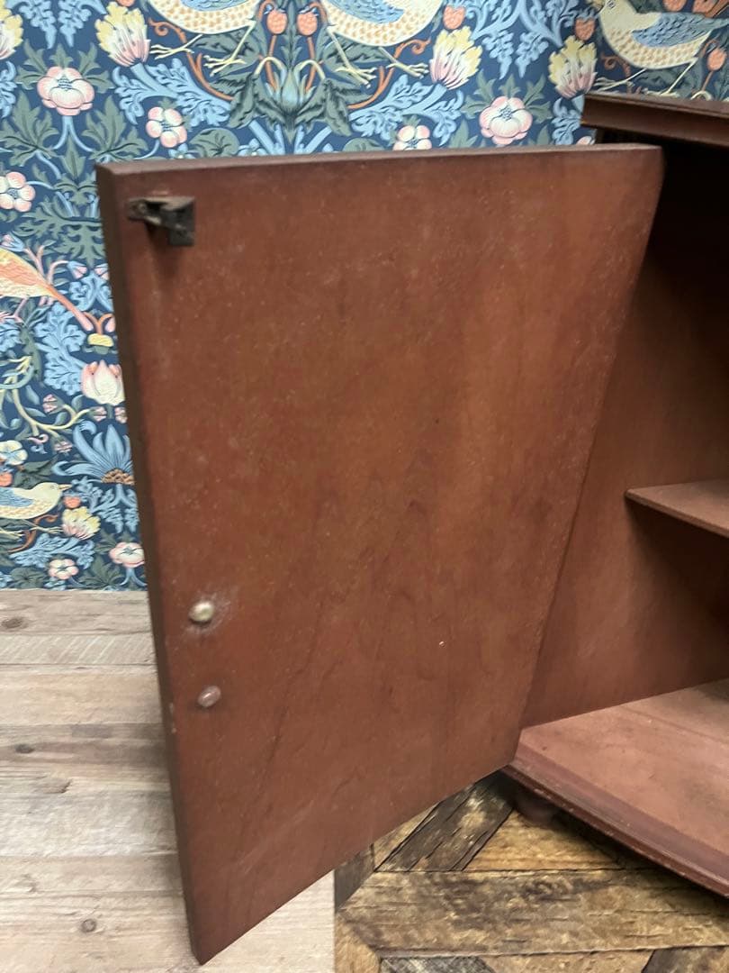 コーナーラック キャビネット 昭和レトロ 飾り棚 インテリア 当時物