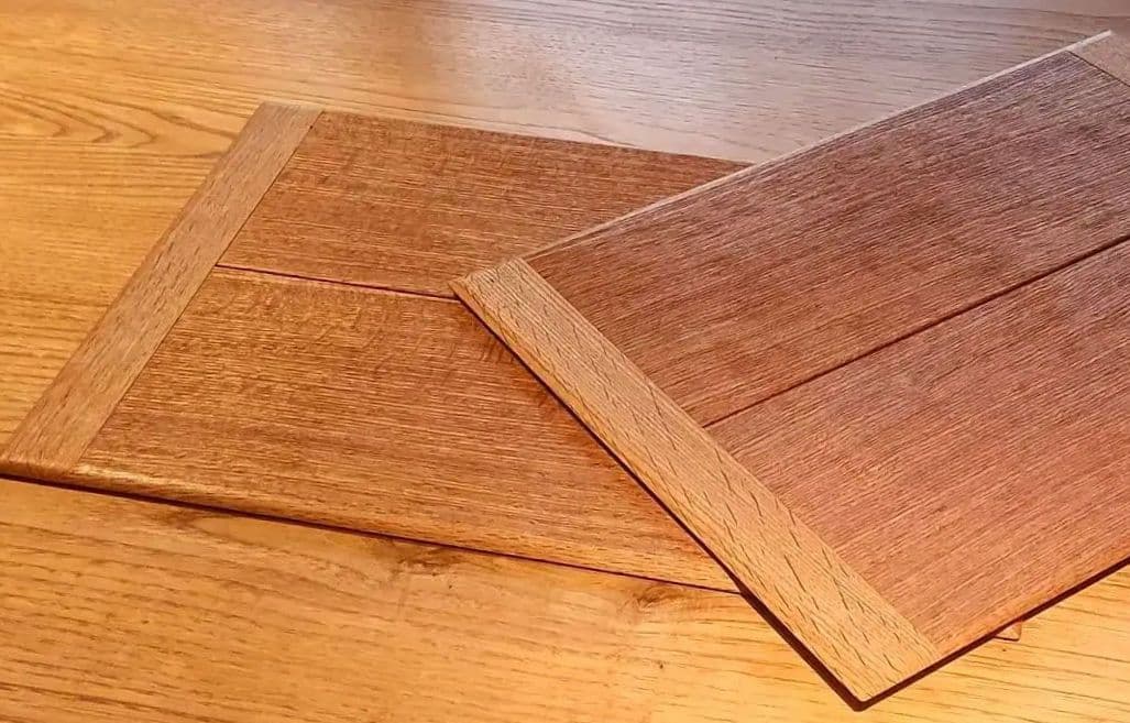 木製トレー(端ばめ折敷)2枚セット 名古路英介 作