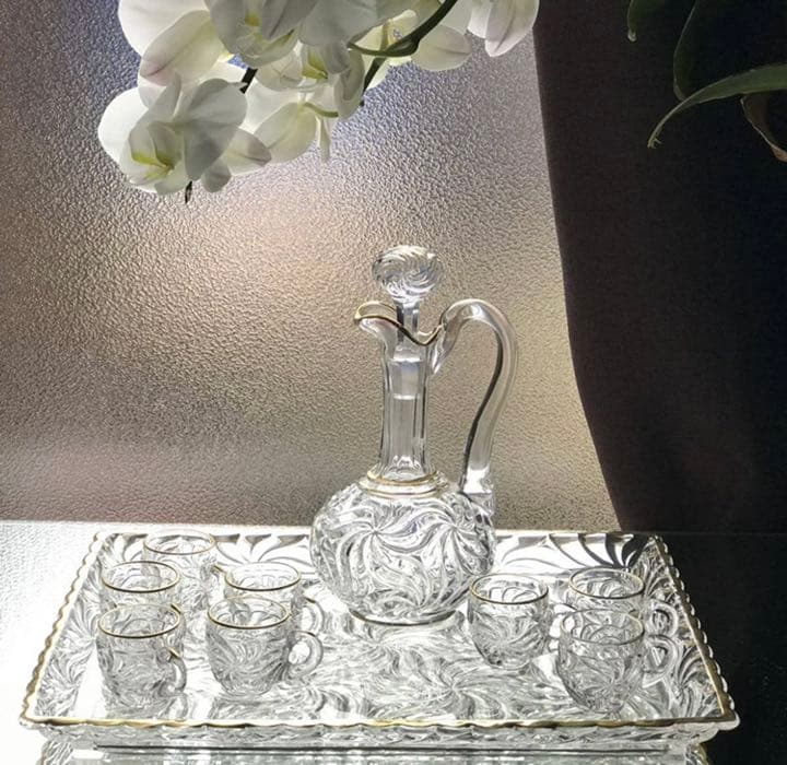 美しい☆オールドバカラBACCARATローザスミュルティプル＊リキュールセット＊