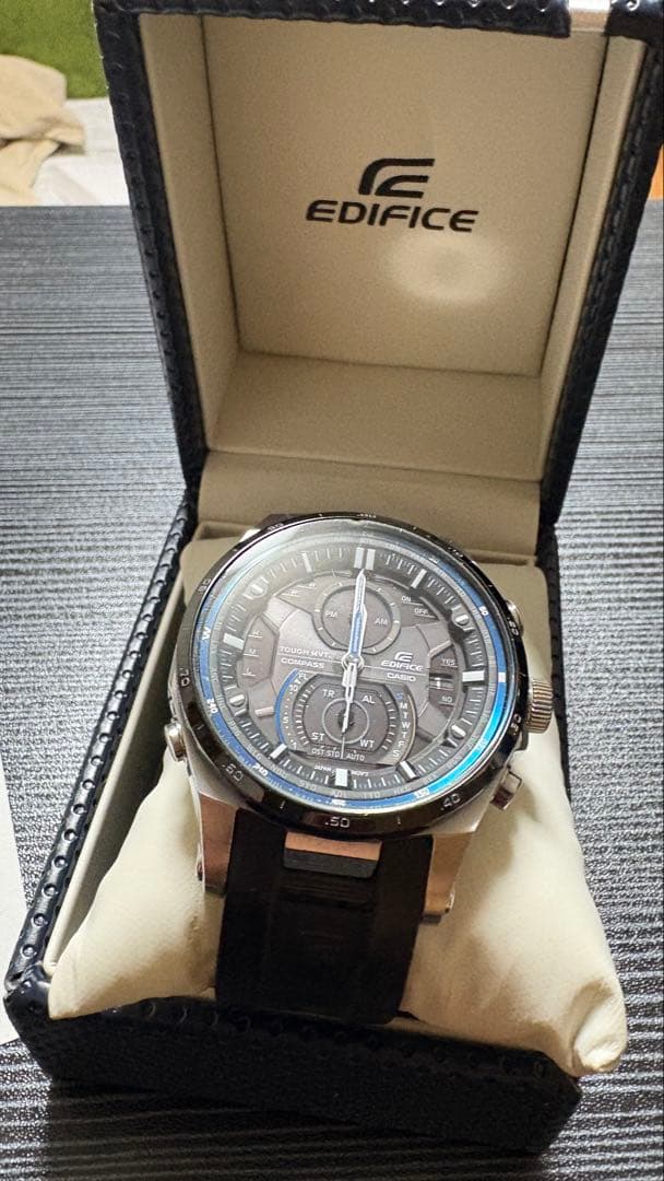 EDIFICE クロノグラフ ラバーベルト 5325 EQW-A1200