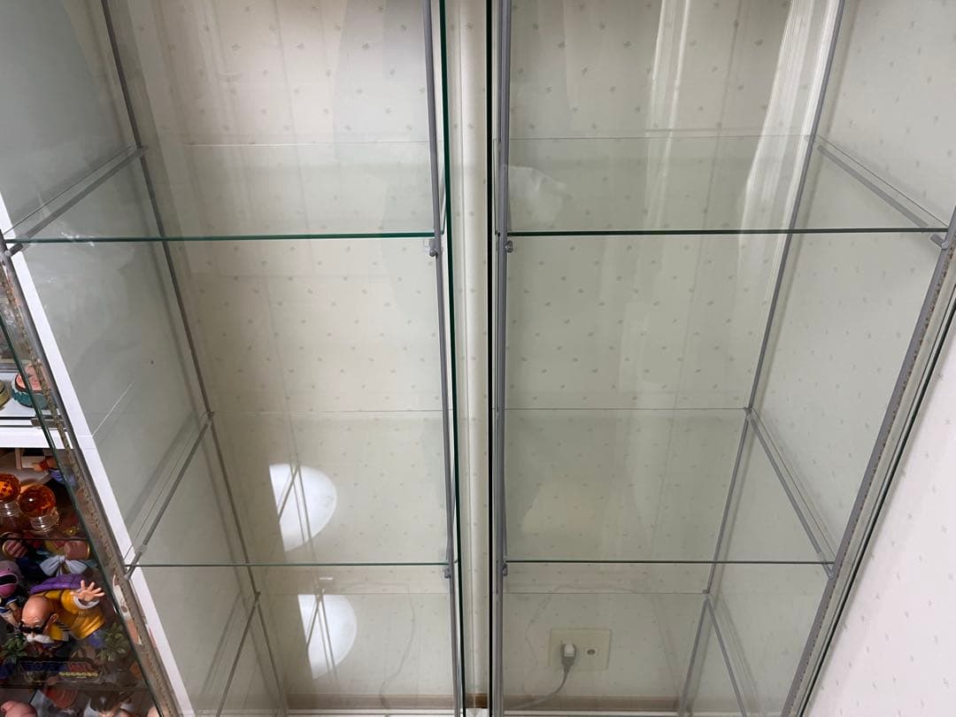 【引き取り限定】IKEA イケア デトルフ 2台 ガラスケース ラック