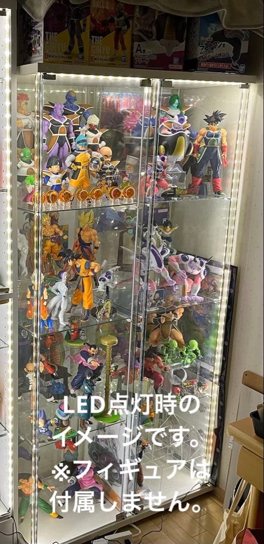 【引き取り限定】IKEA イケア デトルフ 2台 ガラスケース ラック