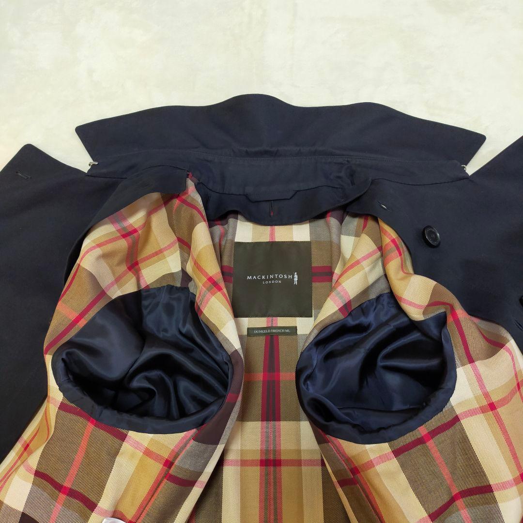 美品　MACKINTOSH　40　キルティングライナー付　ダブルトレンチコート