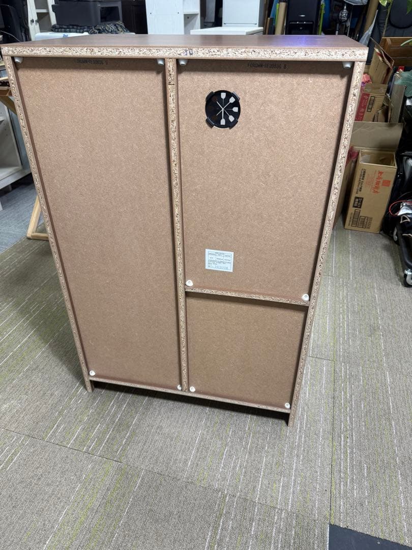 【洗浄消毒作業済】【美品】ニトリ　レンジ台(フォルムN RE9060G MBR）