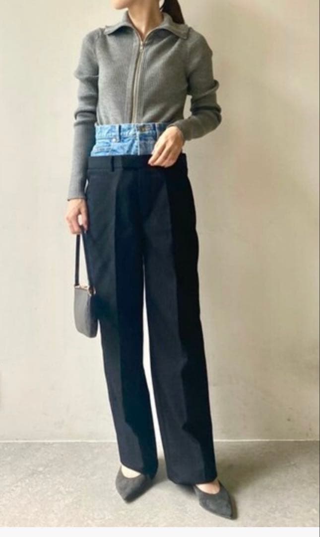 極美品　Whim Gazette(ウィム ガゼット)ZIPニット　人気