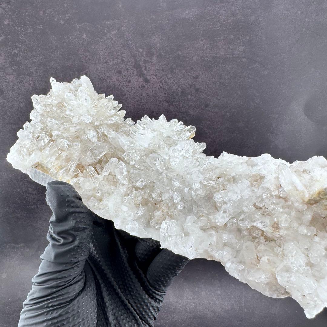 G-165水晶クラスター　原石　クリスタル　天然石　1kg キラキラ水晶原石