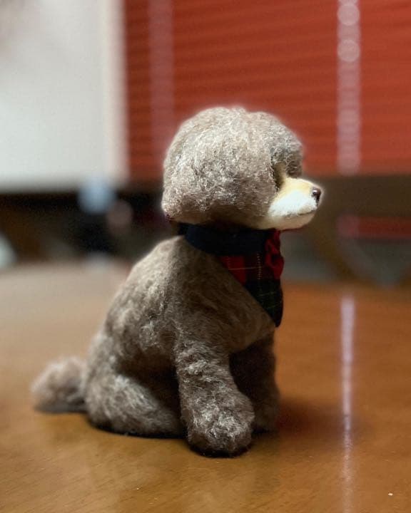 羊毛フェルト　トイプードル　ミックス犬