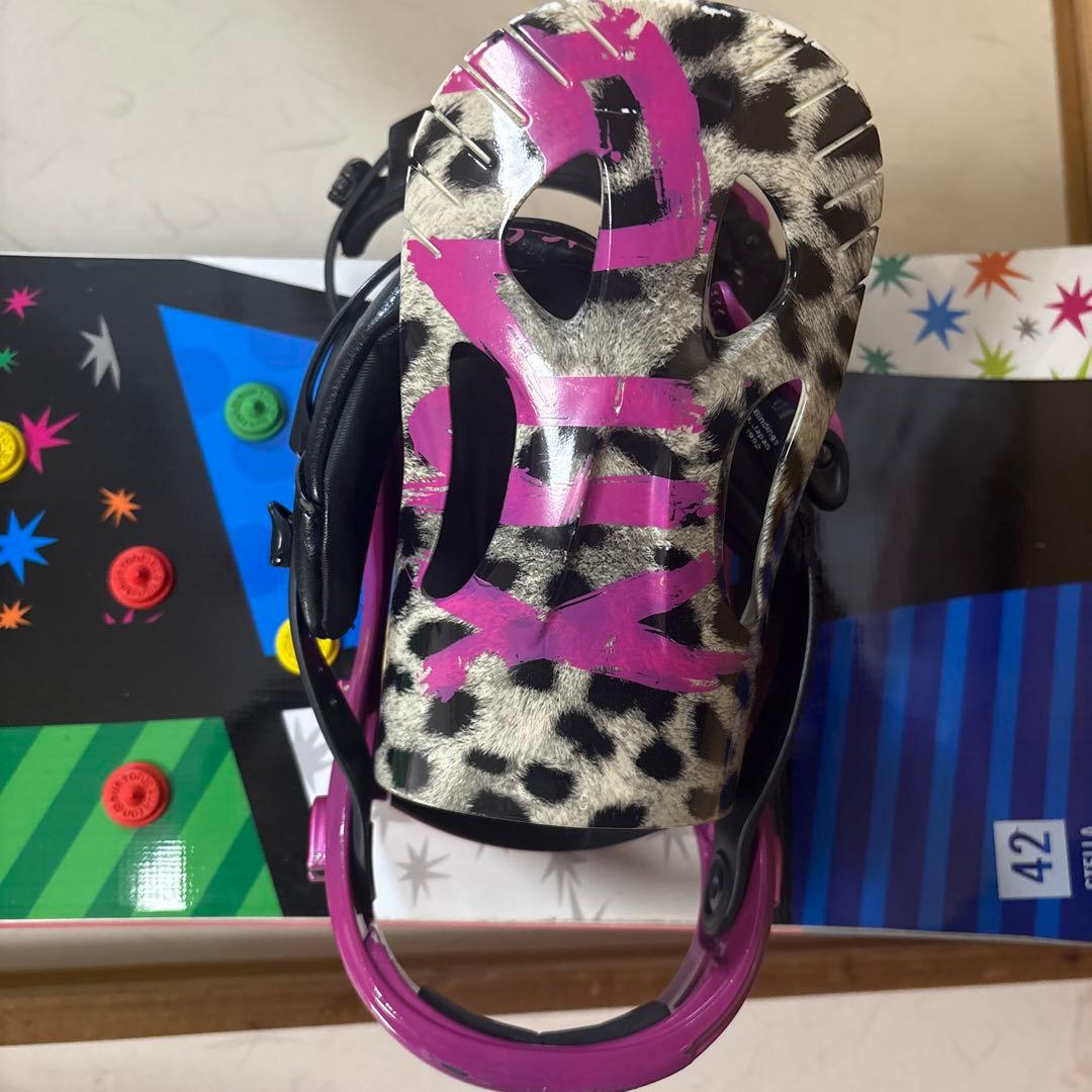 カラフル スノーボード ビンディングセット