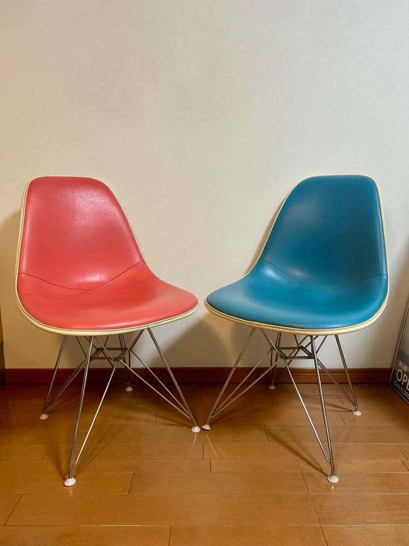 paya4　イームズチェア　サイドシェル　エッフェルベース　ブルー