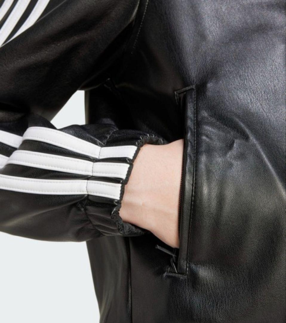 希少M✨adidas ブラック クロップドジャケット　アディダス