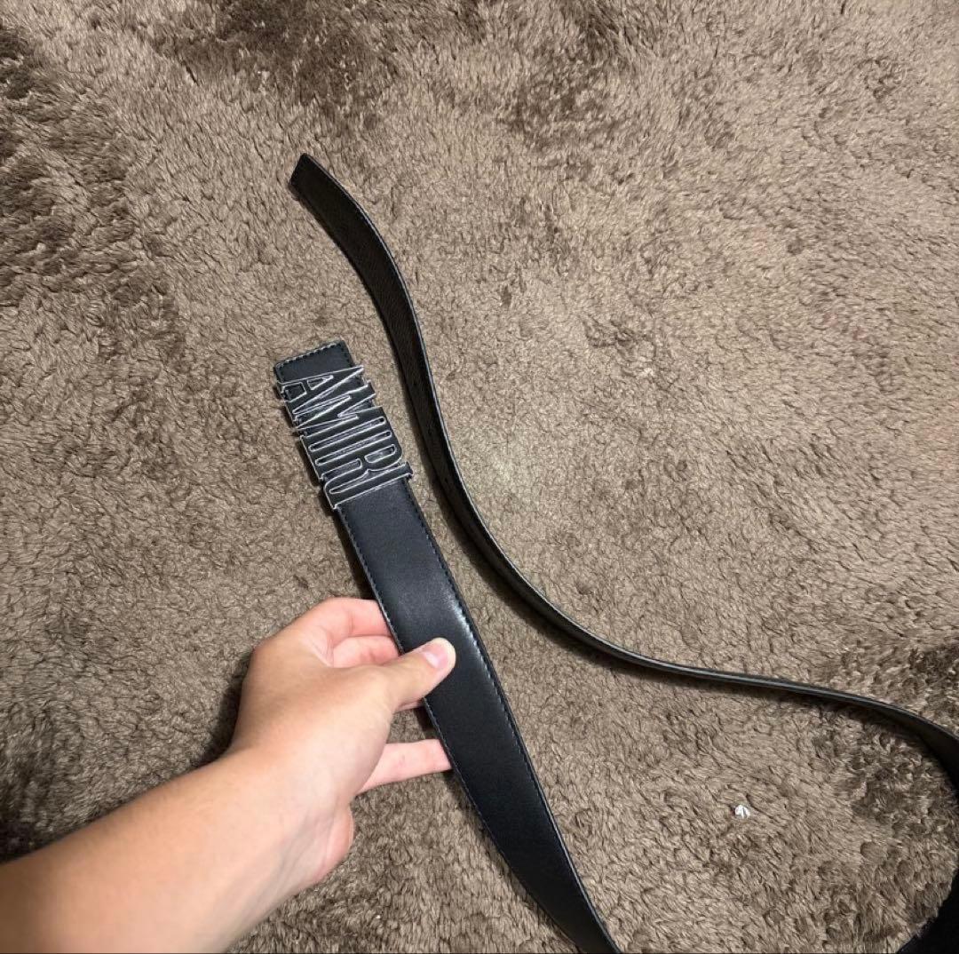 [しゅんさん専用]AMIRI ブラックレザーベルト