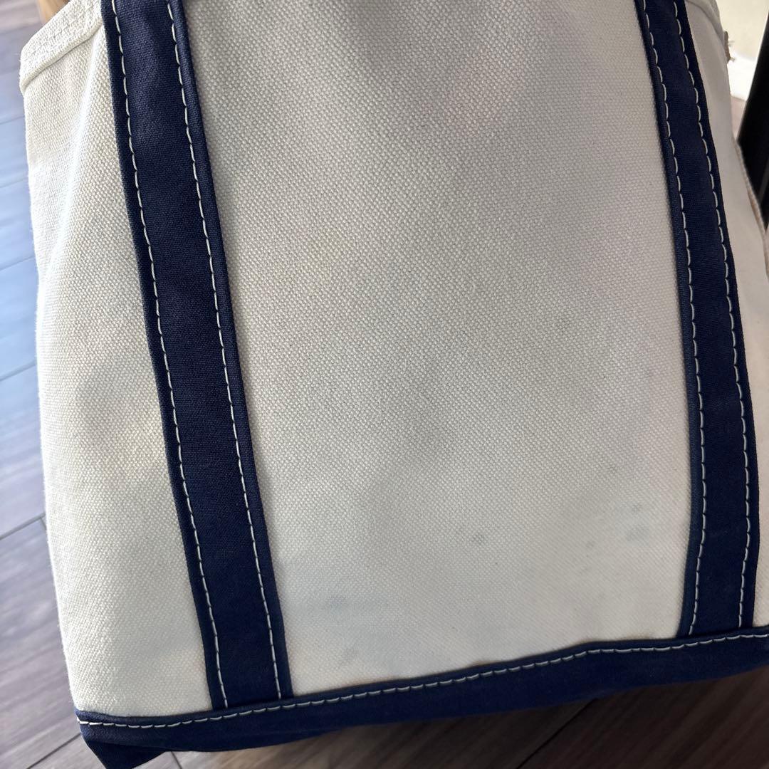 エルエルビーン　ボートアンドトート　ネイビー　ジップトップ　ミディアムサイズ