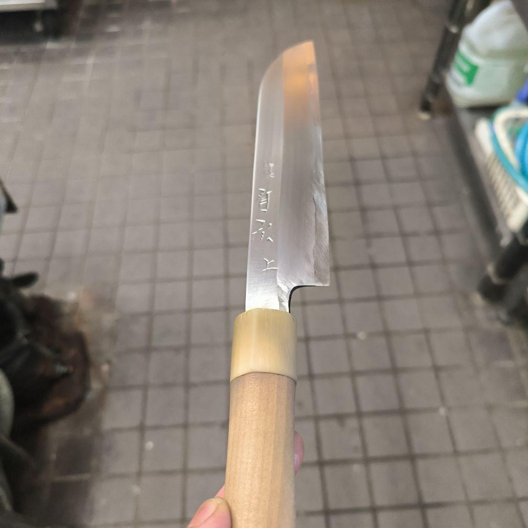 京都有次薄刃包丁上霞19.5cm